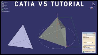 CATIA V5 Tutorial 19  How to Create a Tetrahedron  Advanced [upl. by Van]