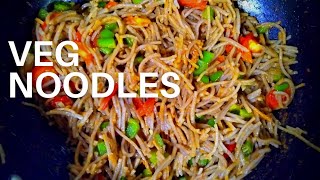 Veg noodles recipe  Tamil  Restaurant style [upl. by Rosamund]