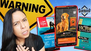 The 4 TOP Dog Foods to AVOID 😳 Purina Orijen Victor and Diamond [upl. by Eniarral]