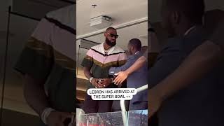 LeBron James has arrived at the Super Bowl👀 shorts [upl. by Celestyna]