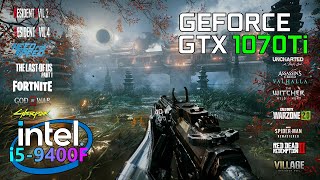 GTX 1070 Ti  i5 9400F  Latest Games Benchmark [upl. by Grochow]