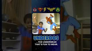 UNDEROOS Commercial for MARVEL amp DCs Superman Wonder Woman SpiderMan SHAZAM amp Aquaman shorts [upl. by Jemimah]