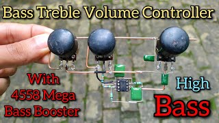 Bass Treble Circuit  4558 Bass Booster  Bass Treble Circuit kaise banaye [upl. by Pinelli]