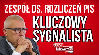 ZESPÓŁ DS ROZLICZEŃ PIS  KLUCZOWY SYGNALISTA ARKADIUSZ CICHOCKI ROMAN GIERTYCH PYTA [upl. by Alyhs]