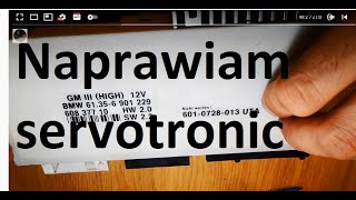 12 EN sub servoventil servotronic serwotronik repair GM3 BMW E39 Naprawa sterownika GM3 ZKE3 [upl. by Neibart]