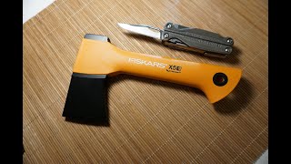 Мой первый мультитул Leatherman Топор Fiskars X5 [upl. by Normi]