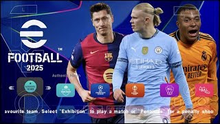 eFOOTBALL PES 2025 PPSSPP ENGLISH VERSION UPDATE TRANSFER NEW KITS 25 CAMERA PS5amp4 BEST GRAPHICS HD [upl. by Ecitsuj]