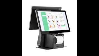 All in one pos terminal with built in 58mm80mm printer for retail [upl. by Aretina266]