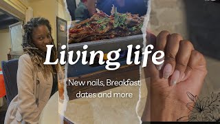 VLOG  New nails  Breakfast Dates and more… [upl. by Lhary22]