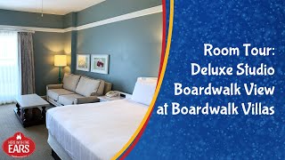 Boardwalk Villas  Deluxe Studio Boardwalk View  Room Tour [upl. by Genisia571]