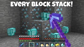 Minecraft but Every block I mine given stack🤯  MINECRAFT HINDI [upl. by Soph]