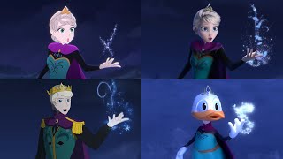 Frozen Let It Go Anime vs Original vs Male Version vs Donald Duck Animation [upl. by Cleopatre]