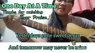 One Day At A Time cover w lyrics amp chords myversion [upl. by Elicec]