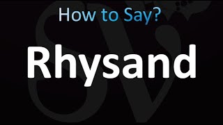 How to Pronounce Rhysand [upl. by Uziel]