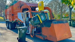 A Very Unique Flood Brothers Mack LE Garbage Truck with a Fast Curotto Can [upl. by Linda656]