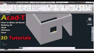 How To Create 3d Room in AutoCAD  Making 3d Walls   AutoCAD Tutorials [upl. by Wyon]