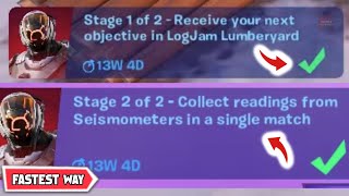 Receive your next objective in Logjam Lumberyard  COMPLETE Fortnite Receive your next objective [upl. by Vanden]