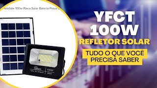 Instalação e teste refletor solar YFCT de quot100wattsquot será que prestou Comprado no MercadoLivre [upl. by Ahseenat87]