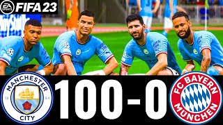 FIFA 23  MESSI RONALDO MBAPPE NEYMAR ALL STARS  MAN CITY 1000 FC BAYERN MUNICH  UCL FINAL [upl. by Chaddie]