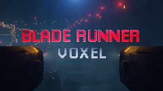 Blade Runner Voxel  Made with MagicaVoxel and Blender using EEVEE [upl. by Oberg]