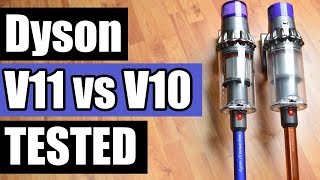 Dyson V11 vs V10 Cordless Vacuum TESTS  REVIEW  COMPARISON [upl. by Noyk]