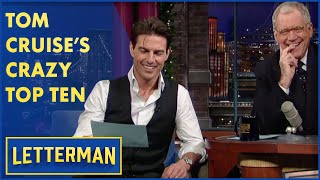 Tom Cruise Reads The Top Ten Craziest Things People Have Said About Him On The Internet  Letterman [upl. by Hollingsworth865]