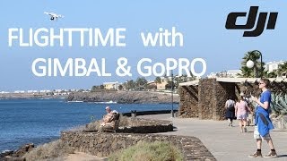 2 DJI Phantom Tutorial  Flight time with Gimbal and GoPro [upl. by Abigale]