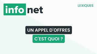 Un appel doffres cest quoi  définition aide lexique tuto explication [upl. by Gabriello]