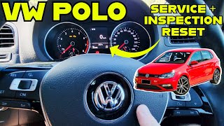 VW POLO SERVICE LIGHT  INSPECTION LIGHT RESET  How To Reset VW POLO Service and Inspection Light [upl. by Jephum69]