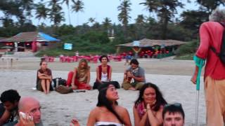 Sunset Arambol Beach Goa India 29012014 [upl. by Lanford]