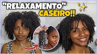 quotRELAXAMENTO CAPILARquot CASEIRO  CABELO CRESPO COMO FAZER [upl. by Lairbag]