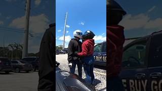 Espresso 🕺🕺 bikegirl bikergirl bikelife motorcyclegirl couple funny bikerchick cute love [upl. by Alik]