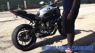 YAMAHA FZ07MT07 IXIL EXHAUST SOUND CHECK [upl. by Ahseid62]