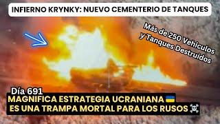 🧨 BRILLANTE TRAMPA UCRANIANA 🇺🇦🪤 convierte KRINKY en un CEMENTERIO de Tanques Rusos ⚔️ [upl. by Wyatt]