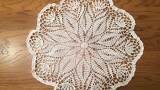 How to crochet a doily  Part 1 of 2 [upl. by Hameean]