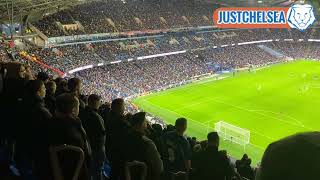 Chelsea fans chant Thomas Tuchel during the match at Etihad Stadium [upl. by Neemsay]