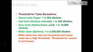 MODULE3GUSTATORY AND OLFACTORY SYSTEM PART2 [upl. by Aikaj]