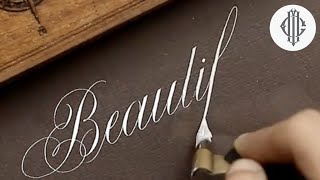 Oddly Satisfying Video Best Copperplate Calligraphy Compilation [upl. by Jade]