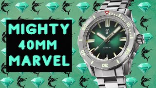 The MIGHTY microbrand does it again the Zelos Swordfish 40mm EMERALD dial TITANIUM is a lotta watch [upl. by Cornell]