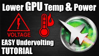 How to Undervolt a GPU  NVidia  AMD Undervolting Tutorial  Lower Temps and Consistent Clocks [upl. by Ardehs412]