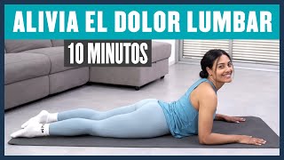 ⭐️ Ejercicios para ALIVIAR el DOLOR LUMBAR y de la CIÁTICA ⭐️ [upl. by Champ]