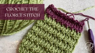 Crochet the Floret Stitch Blanket  an Easy 2Row Repeat Crochet Pattern [upl. by Yrome]