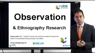 Observation amp Ethnography Research [upl. by Laurentium]