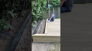 Fitting millboard bull nose composite boards around a planter [upl. by Otecina8]