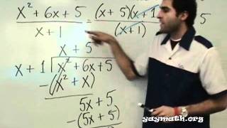 Algebra 2  Dividing Polynomials [upl. by Ailero]