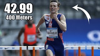 Karsten Warholms EPIC 400 Meter WORLD RECORD ATTEMPT  2021 Diamond League Lausanne 4299 [upl. by Atalanti]