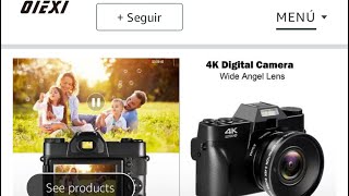 AMAZON OIEXI 4K CÁMARA DIGITAL EN ESPAÑOL [upl. by Akina]