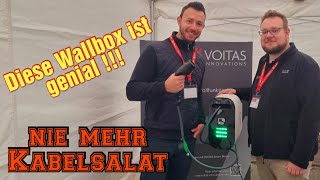 Voitas Endlich eine Wallbox mit automatischer Kabeltrommel  Messestand Elektrische Community Hamm [upl. by Iztim658]