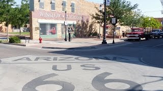 Winslow Arizona Standing on the Corner Eagles Route 66 [upl. by Ytineres]