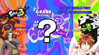 Splatoon 3  Grand Final Festival Results REACTION ft Discord Friends WHO WON [upl. by Oicelem242]